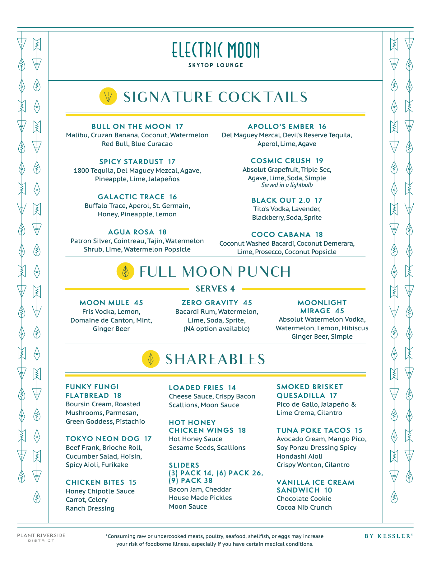 Electric Moon new cocktails July 2025